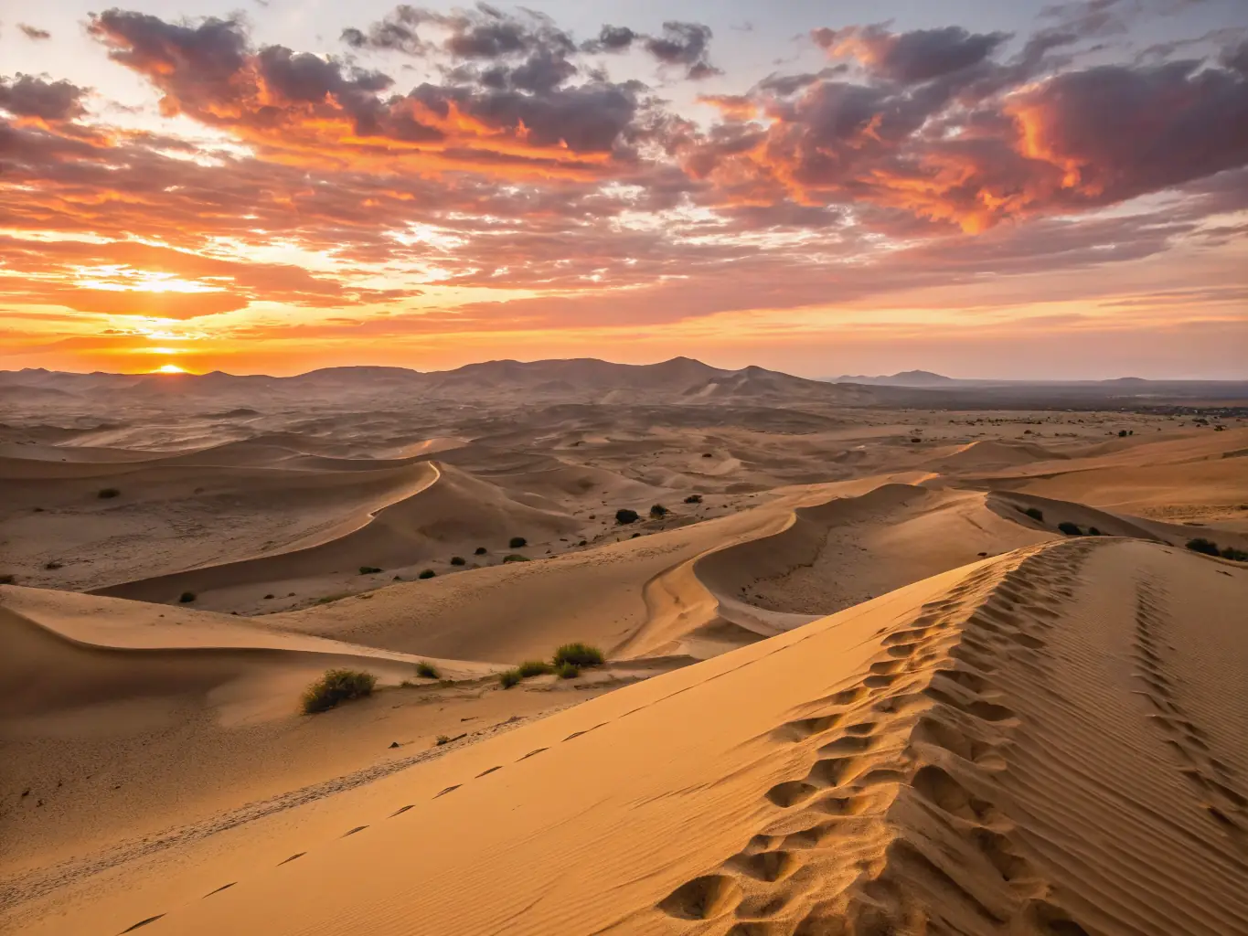An evocative image of the Sahara Desert in North Africa, highlighting the ancient pyramids and cultural richness of the region.
